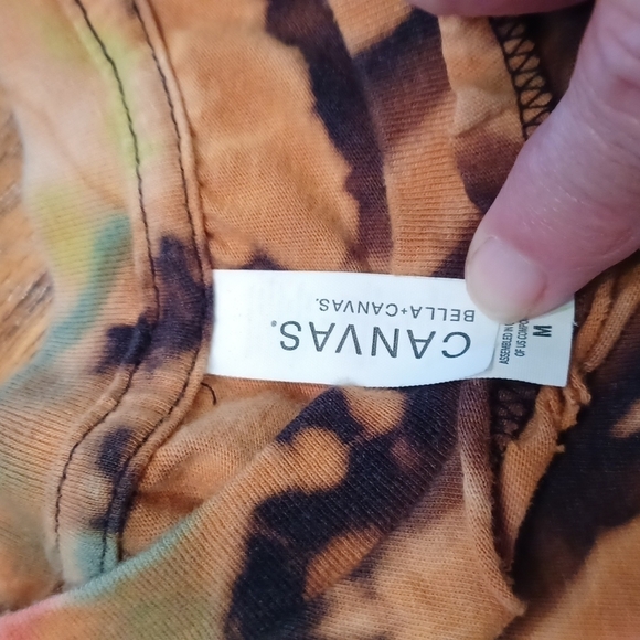 CANVAS TIE DYE DISTRESSED TEE - Picture 7 of 7